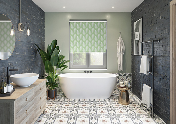 Delicate Ferns, Green - Roller Blind - Image 8